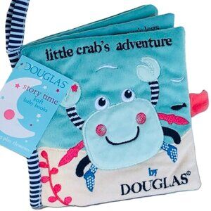 New w/ Tag-Douglas Baby Soft Plush Activity Book Little Crab's Adventure